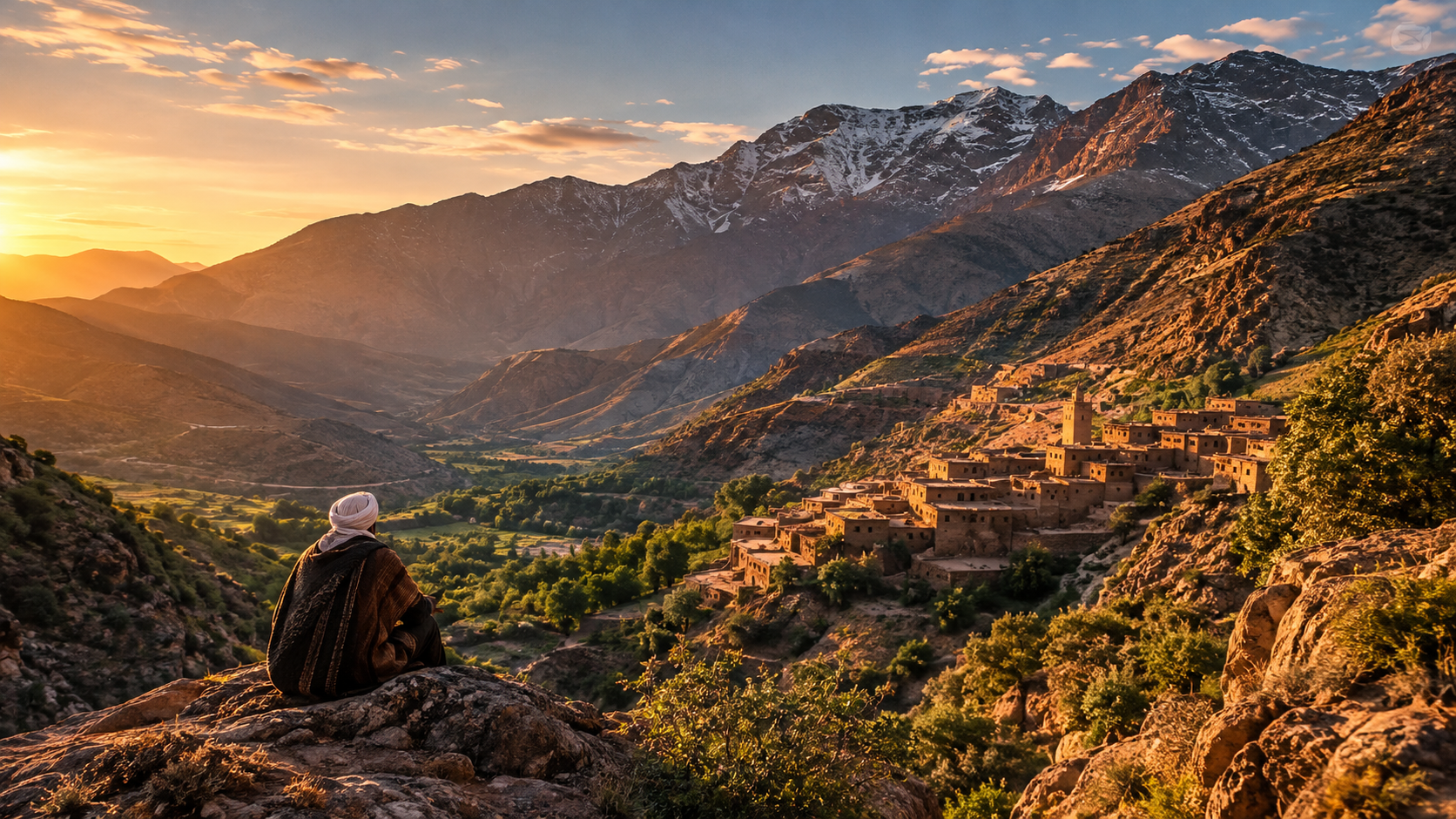 Atlas Mountains landscape in Morocco