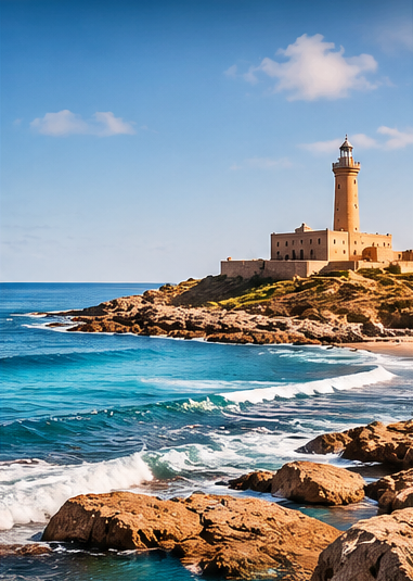 Atlantic coastal landscape in Morocco